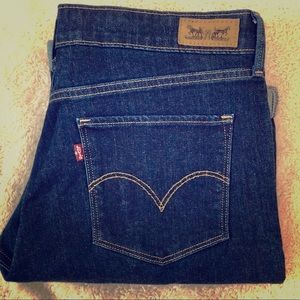 Levi dark wash denim Bermuda shorts (size 10)